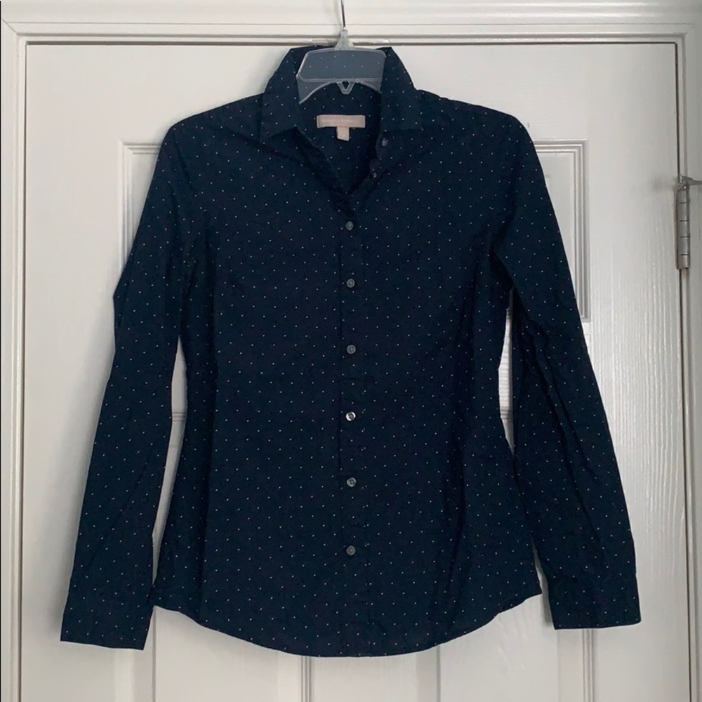 J.Crew Polka dot button down